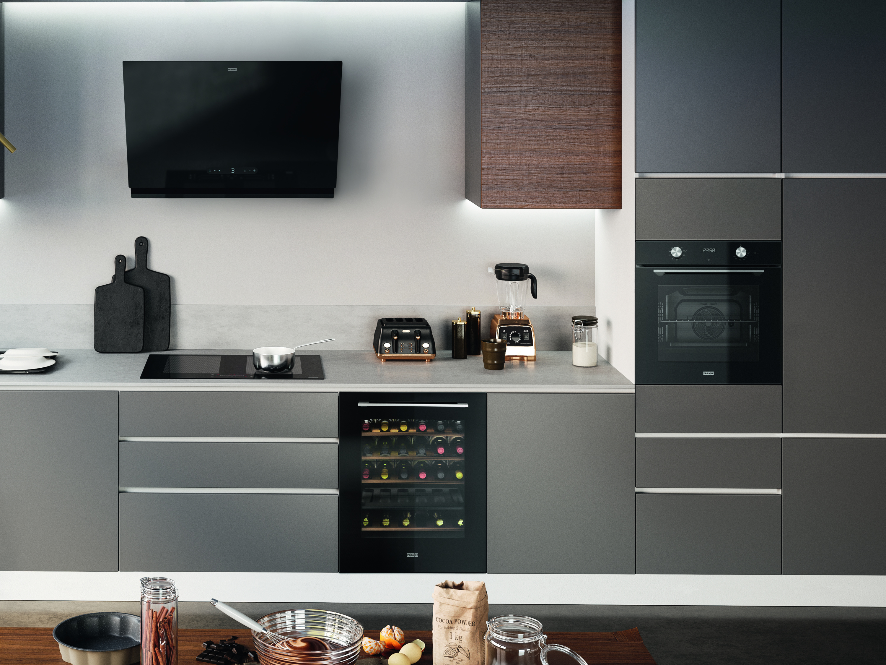 картинка Встраиваемый винный шкаф Franke FMA 36 WCR BK 