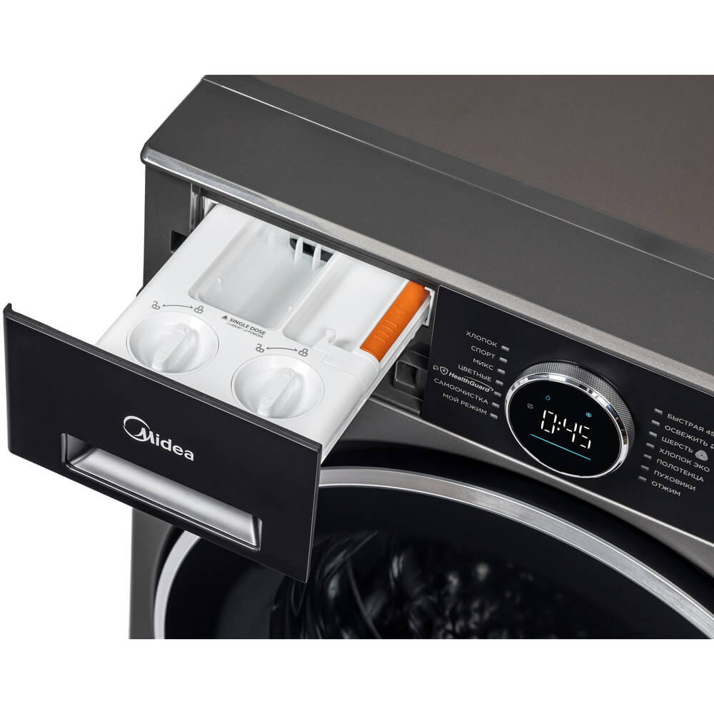 картинка Стиральная машина с паром Midea MF210W105WB/T 