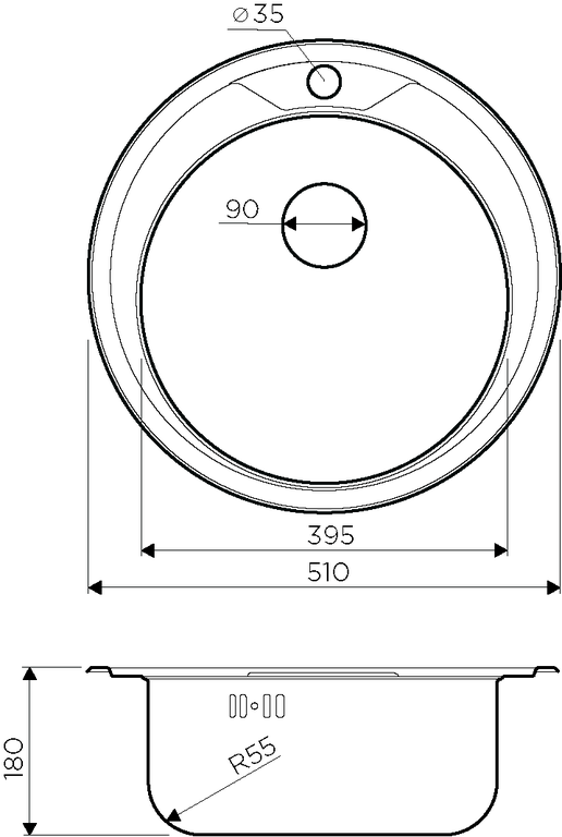 картинка Мойка Omoikiri ASIDA-51-IN  картинка Мойка Omoikiri ASIDA-51-IN