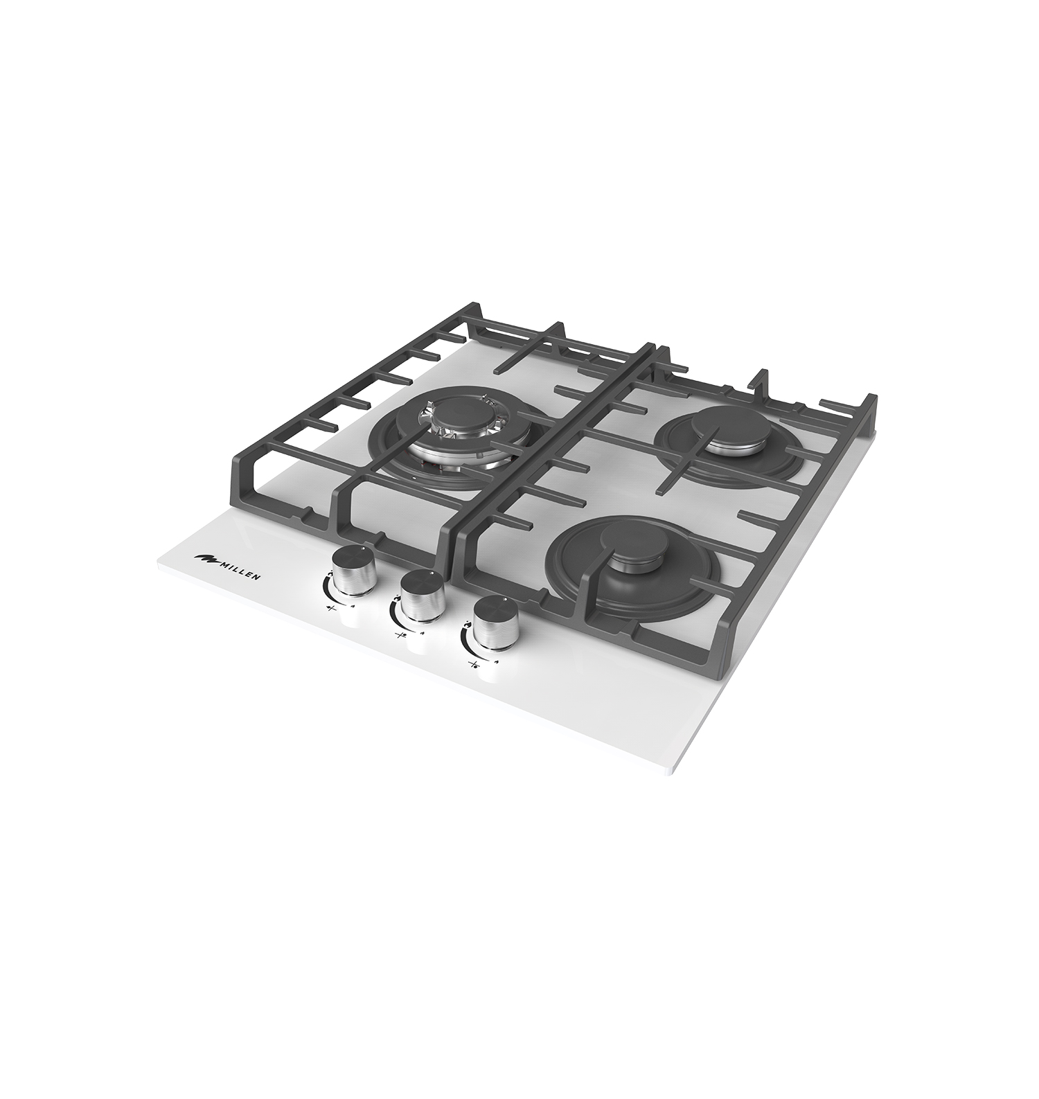картинка Газ на стекле варочная панель MILLEN MGHG 451 WH 
