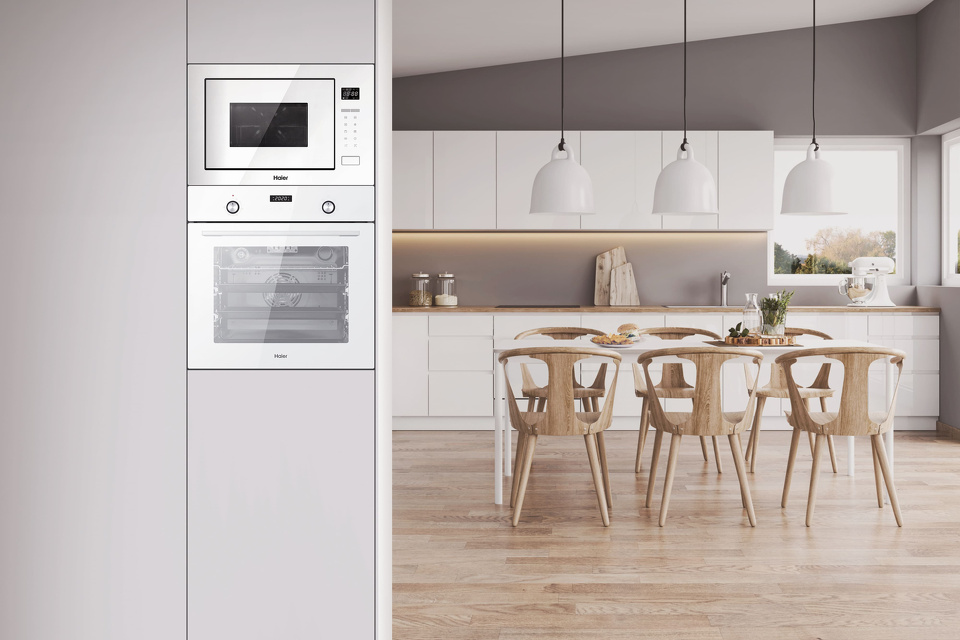 картинка Микроволновая печь встраиваемая Haier HMX-BTG259W 