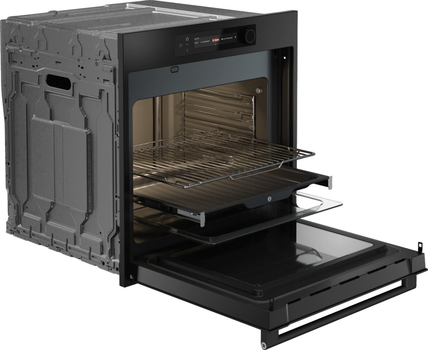 картинка Электрический духовой шкаф с функцией СВЧ Asko OCM66GSH графит 