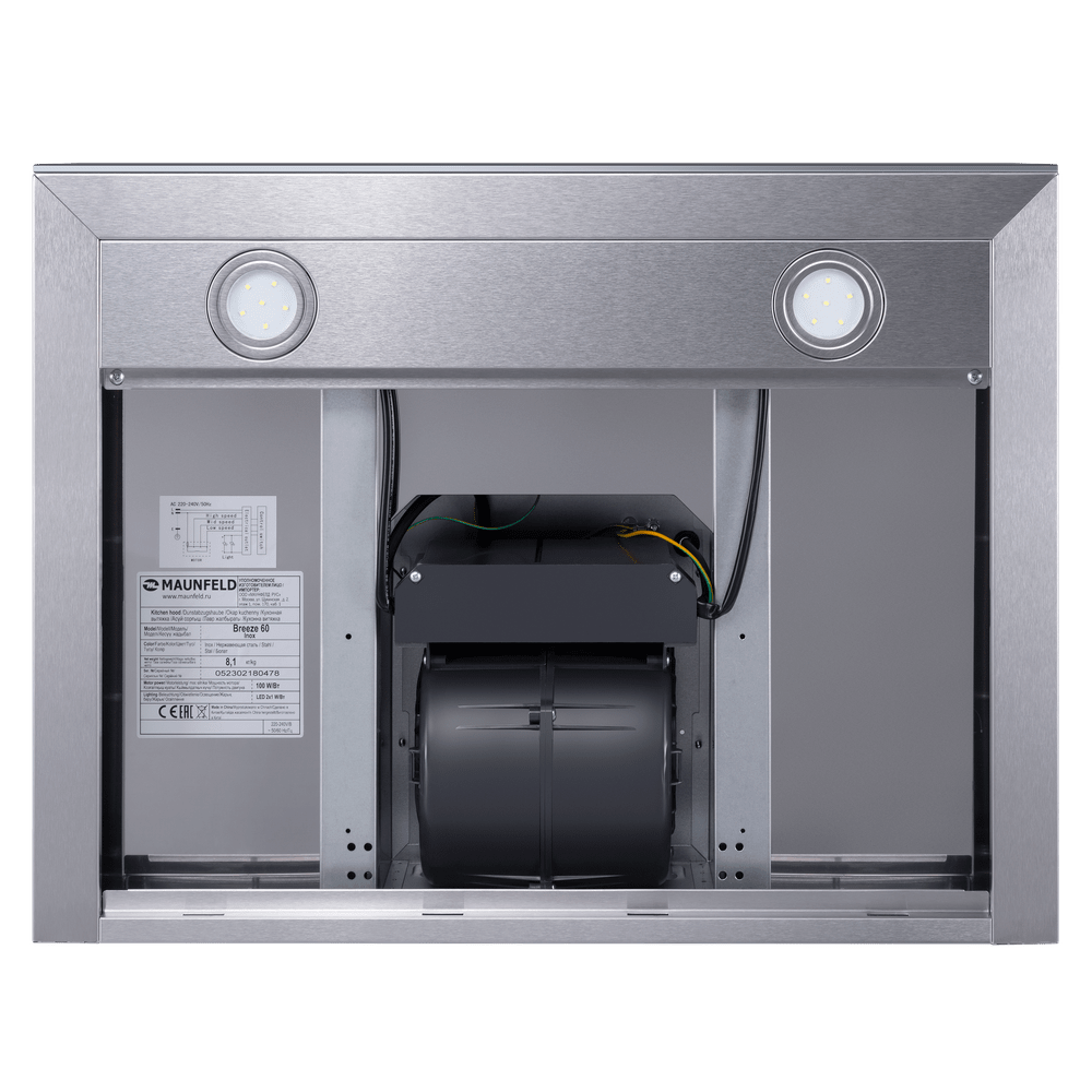 картинка Кухонная вытяжка Maunfeld Breeze 60 Inox  картинка Кухонная вытяжка Maunfeld Breeze 60 Inox