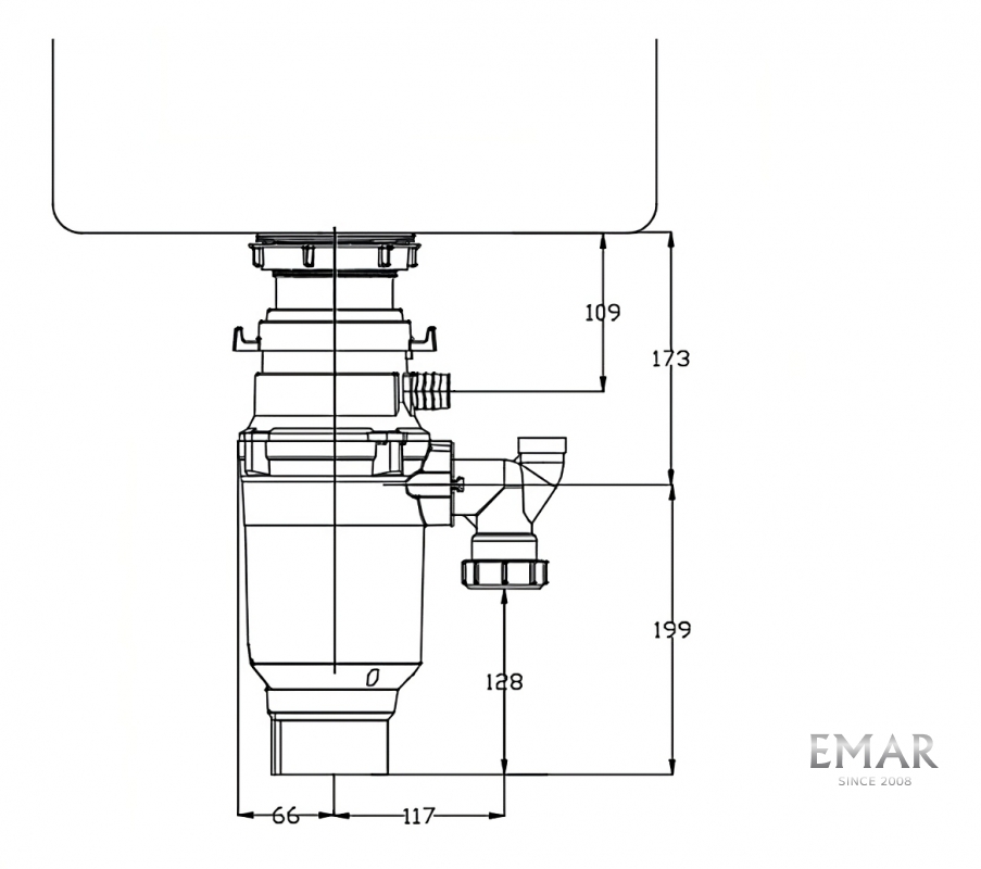 картинка Измельчитель пищевых отходов Emar ATC-WZB390A Compact RC  картинка Измельчитель пищевых отходов Emar ATC-WZB390A Compact RC