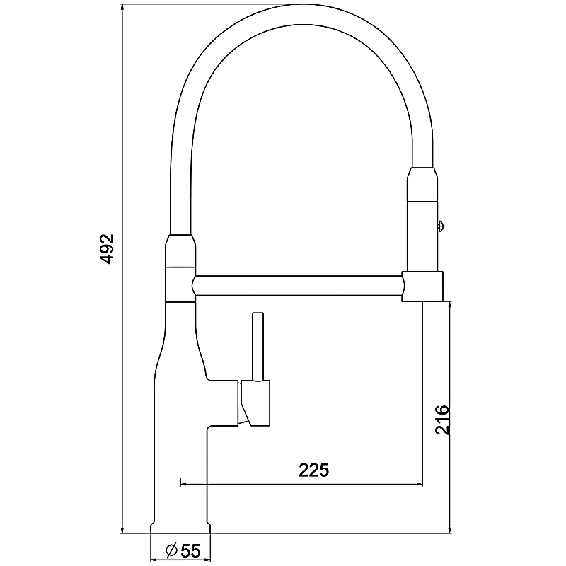 картинка Смеситель Gappo G4398-51 гибкий излив черный/графит  картинка Смеситель Gappo G4398-51 гибкий излив черный/графит