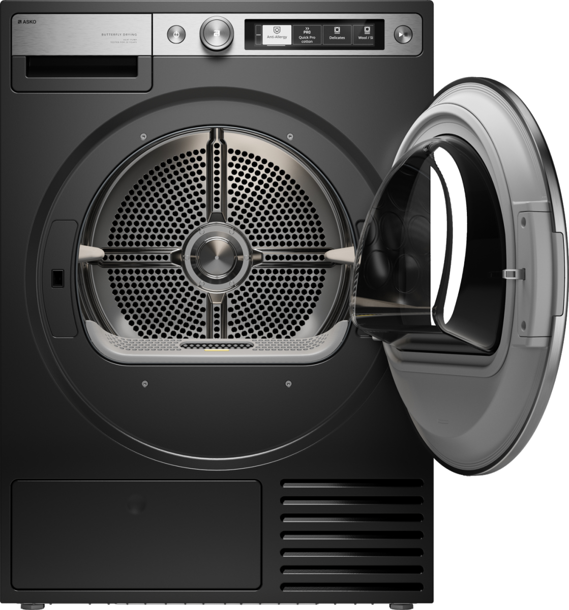 картинка Сушильная машина отдельностоящая Asko T709HUG черный графит 