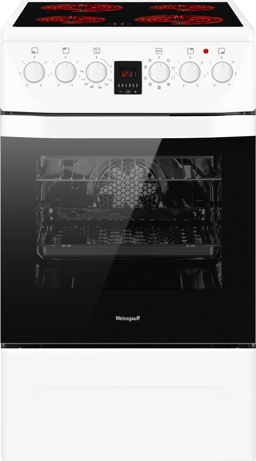 картинка Электрическая кухонная плита Weissgauff WES 2V16 WE Premium Line 