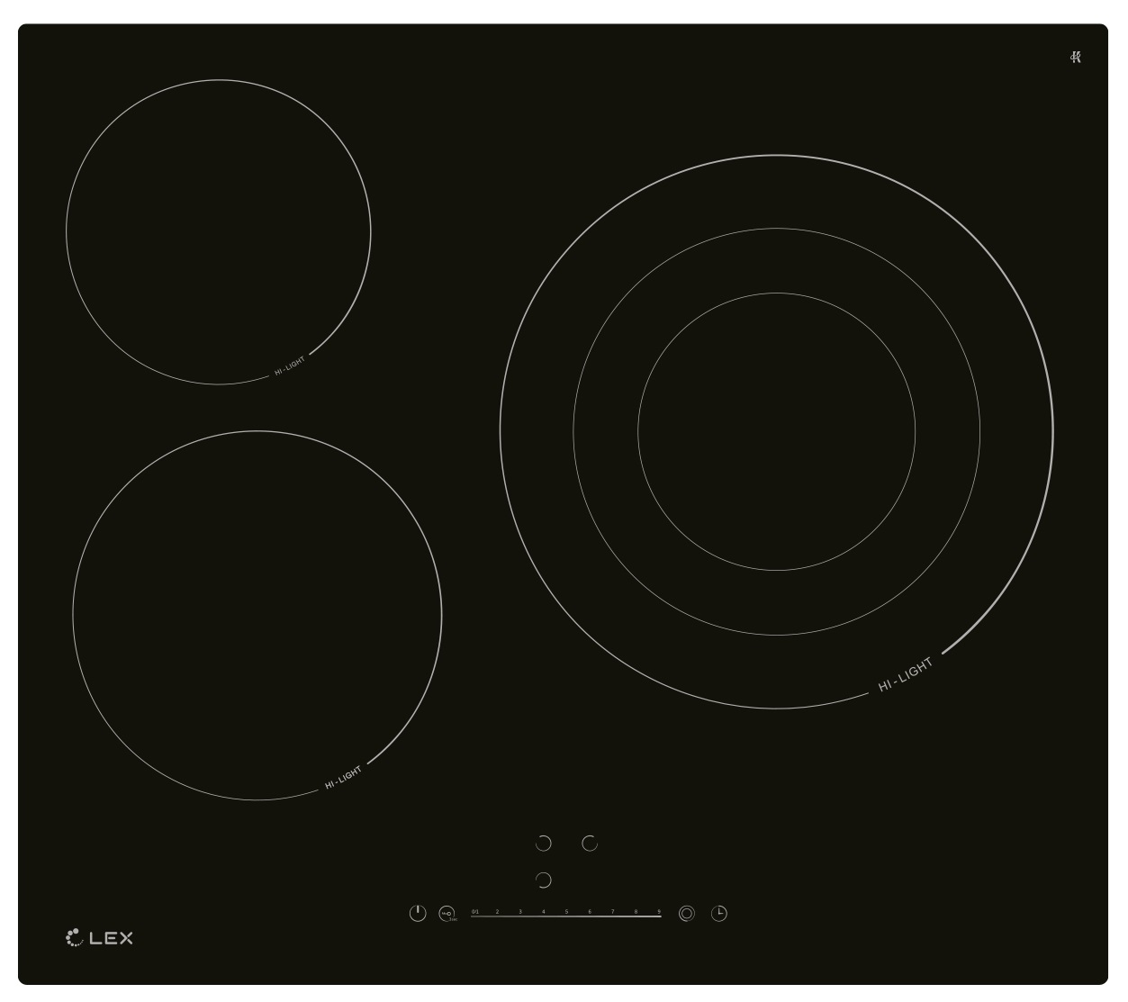 картинка Варочная панель Lex EVH 631A BL 