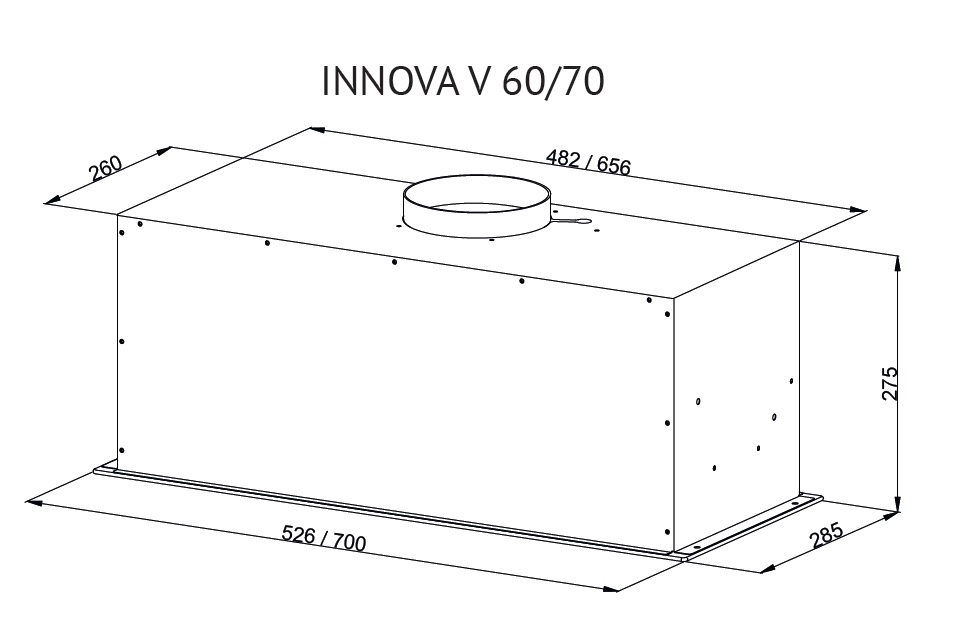 картинка Кухонная вытяжка Kuppersberg INNOVA V 60 BLACK 