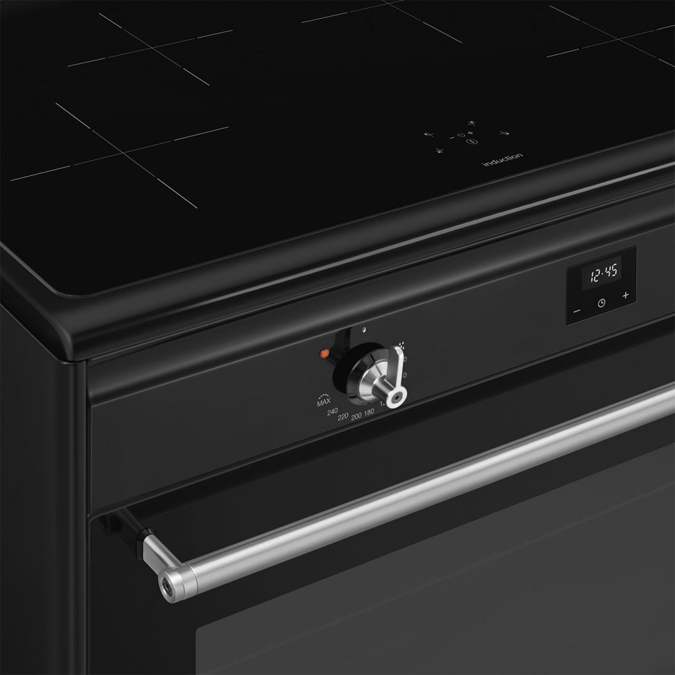 картинка Кухонная плита Smeg CX91IMBL черный 