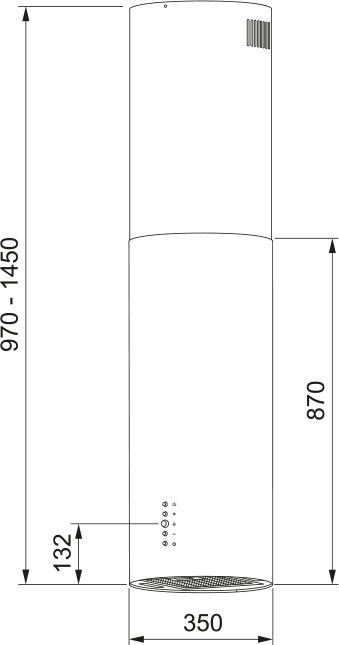 картинка Кухонная вытяжка островная Franke REEF WH 35 белая 