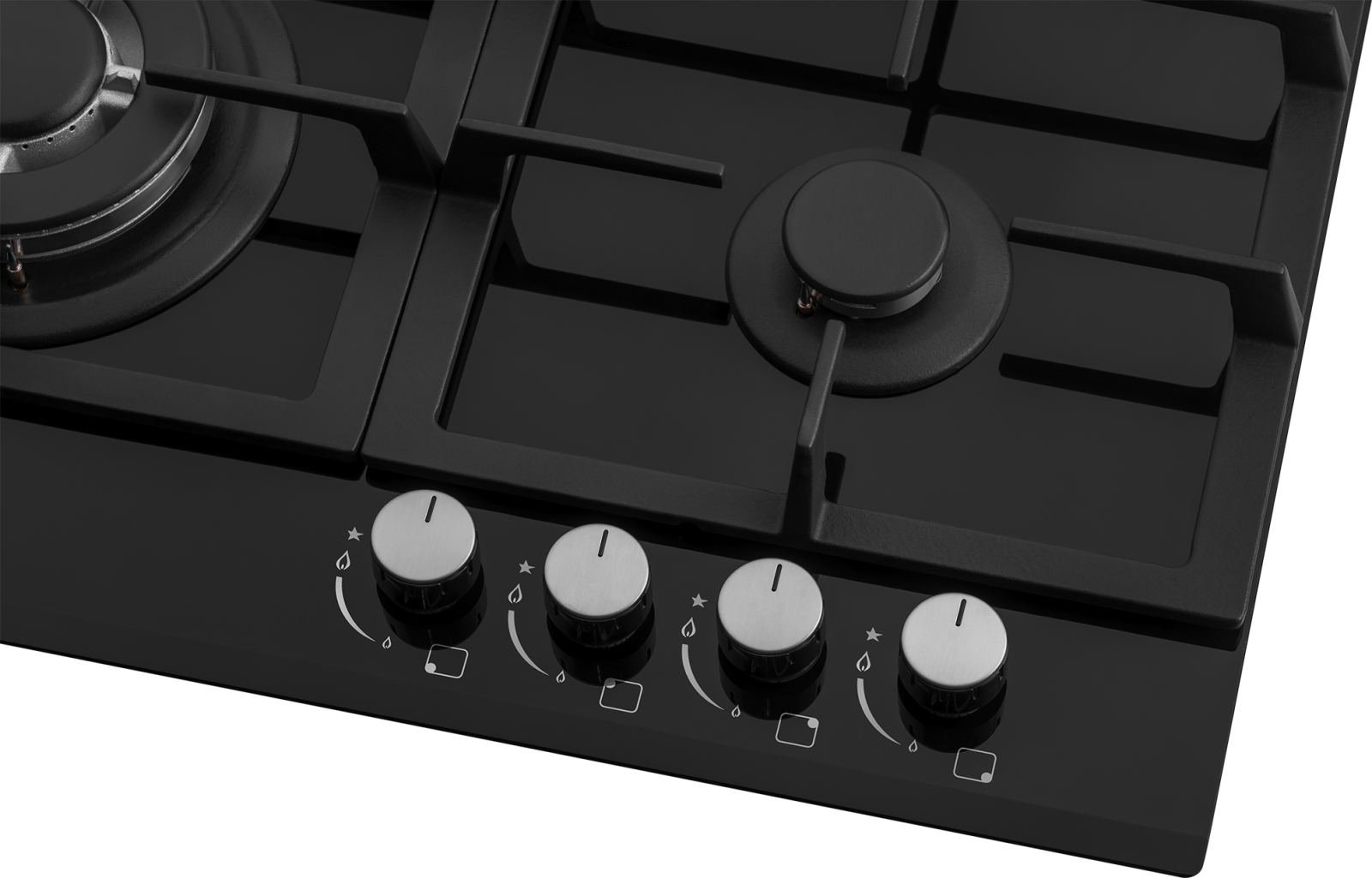 картинка Газовая варочная панель Weissgauff HGG 641 BGh Nano Glass 