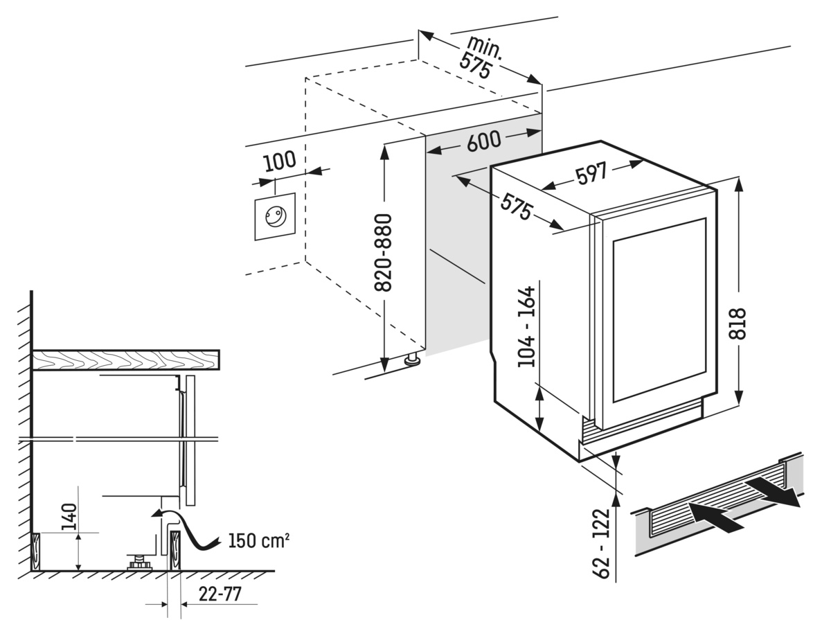 картинка Встраиваемый винный шкаф Liebherr UWgb 3631-20 001 