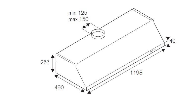 картинка Кухонная вытяжка Bertazzoni KU120PRO1XA 