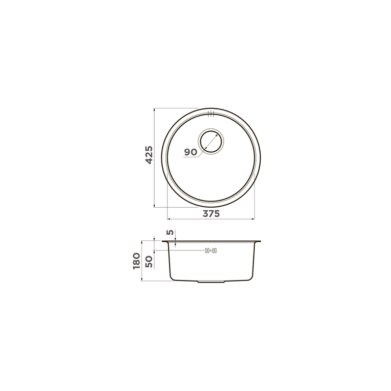 картинка Мойка Omoikiri TOYA-42-U/IF-IN 