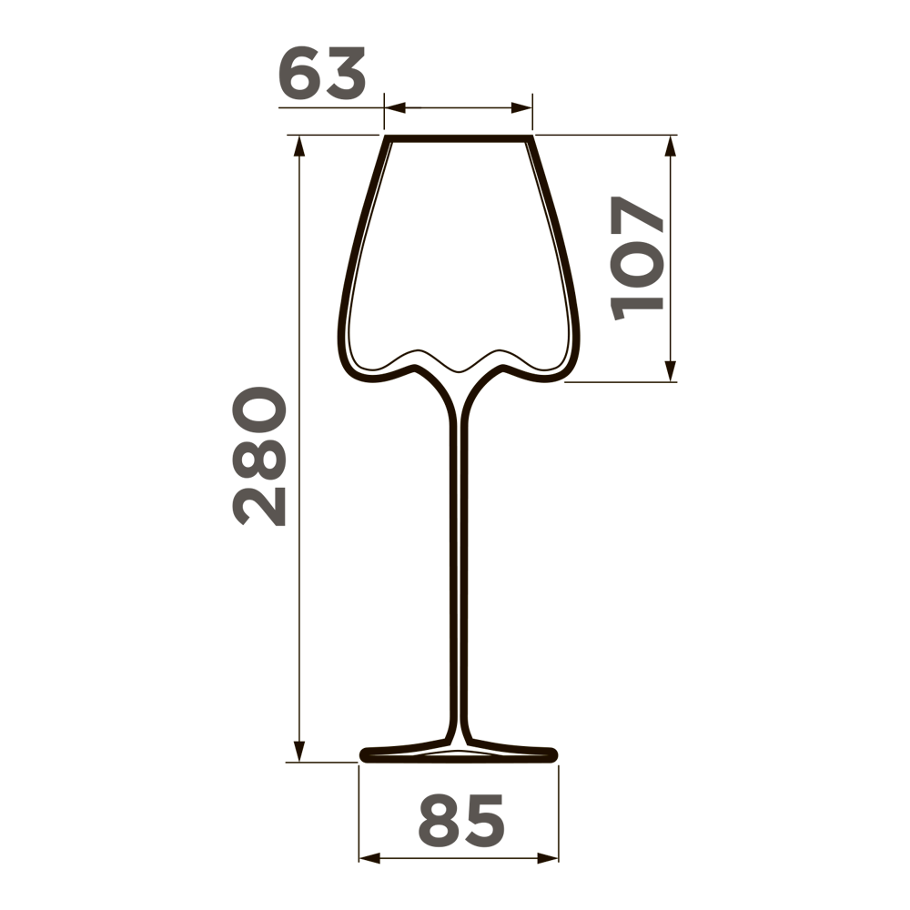 картинка Бокалы для белого вина Omoikiri Omoikane-WW 