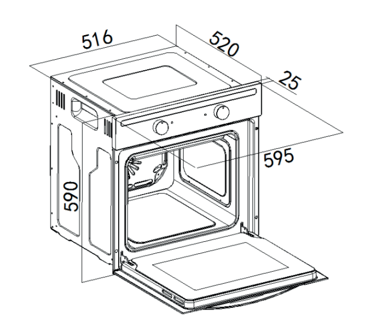 картинка Электрический духовой шкаф Weissgauff EOM 104 B 