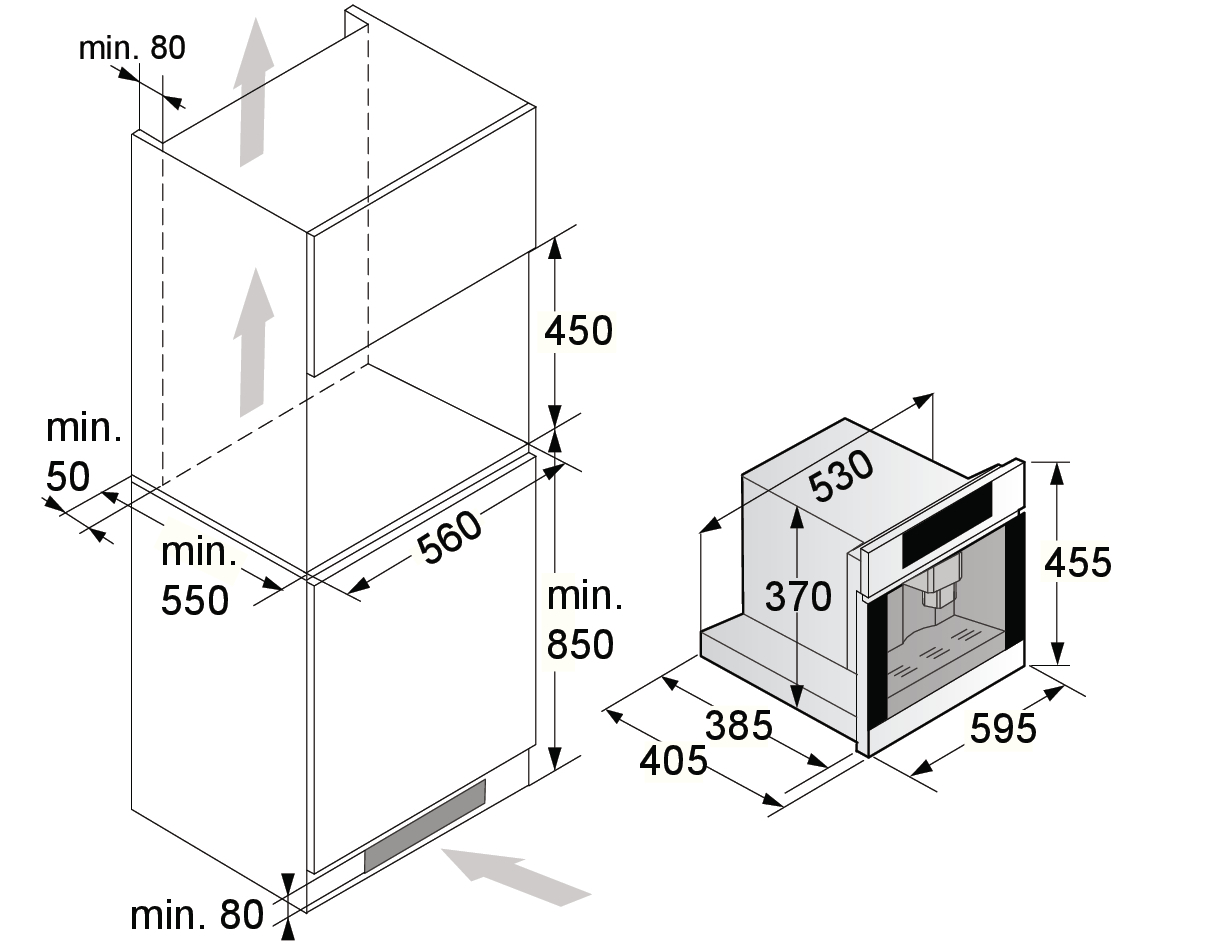 картинка Кофемашина встраиваемая Asko CMB54BG черный  картинка Кофемашина встраиваемая Asko CMB54BG черный