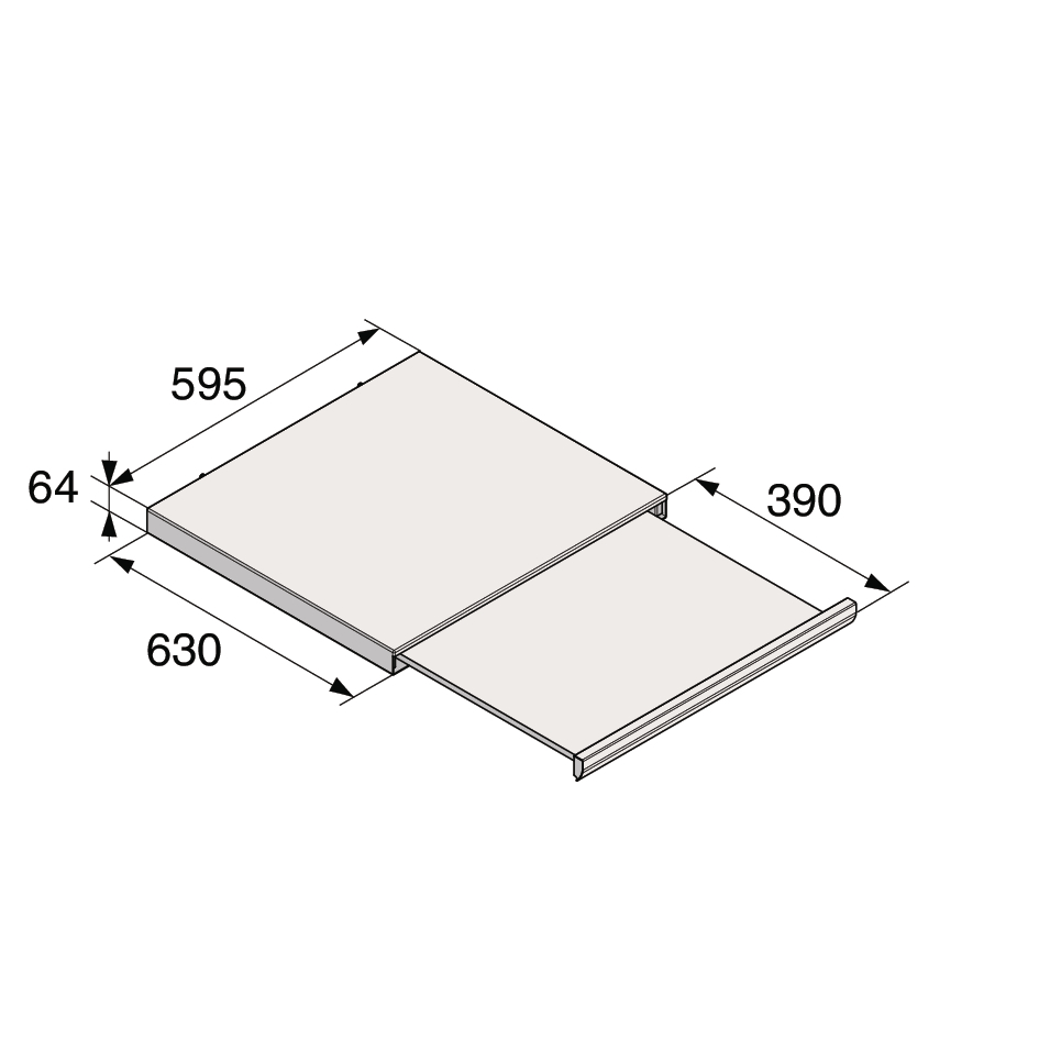 картинка Соединительная полка Asko HS60W белый 