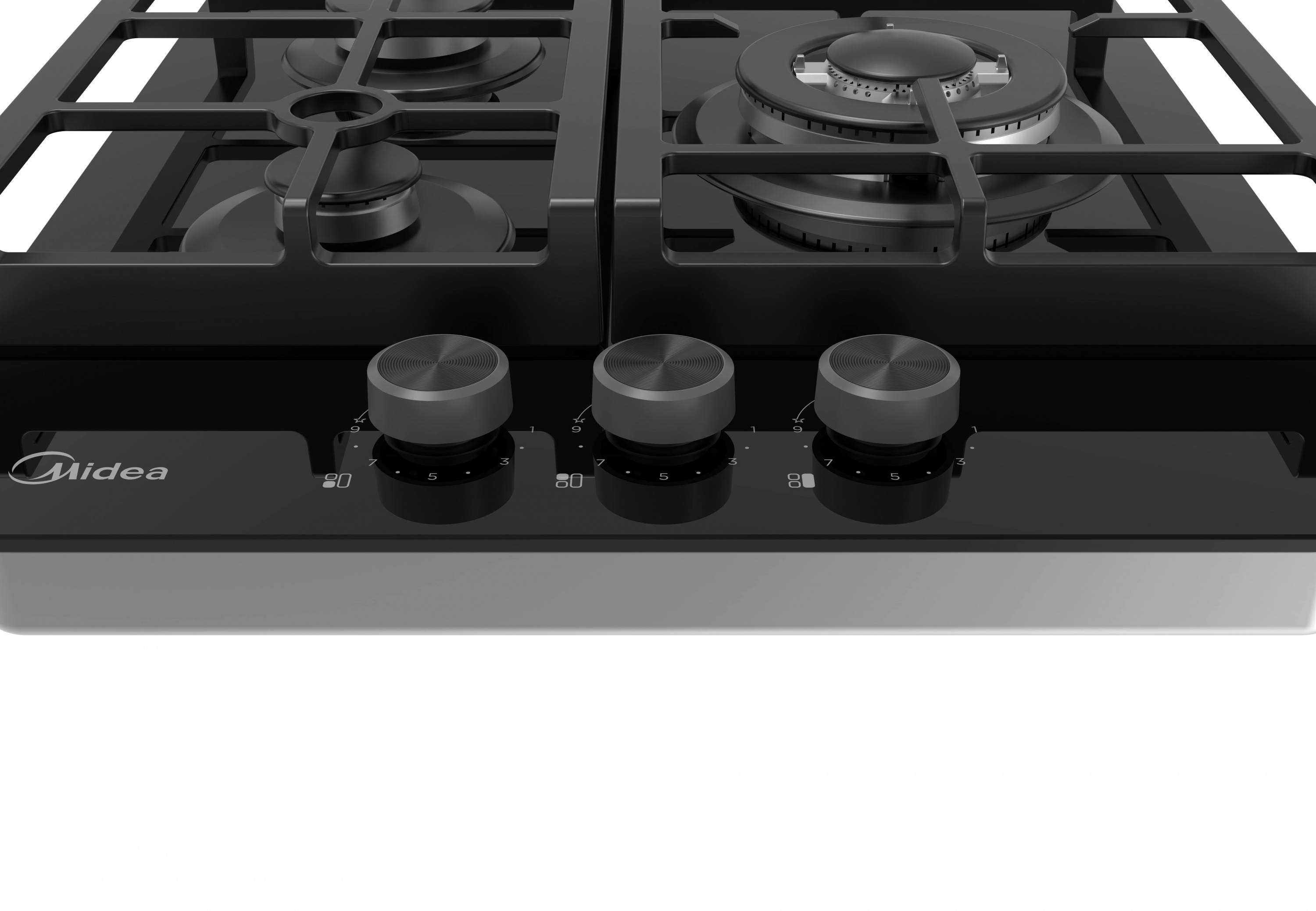 картинка Газовая варочная панель Midea MG449TGB черная 
