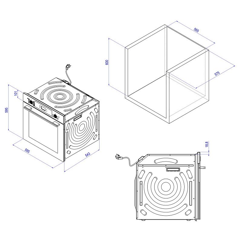 картинка Духовой шкаф Korting OKB 4701 CNRW 