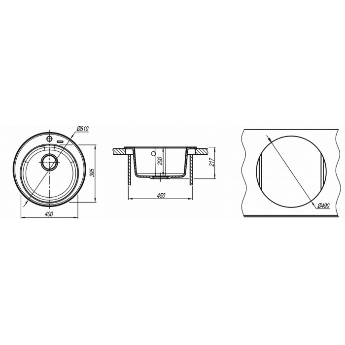 картинка Мойка для кухни Florentina Никосия 