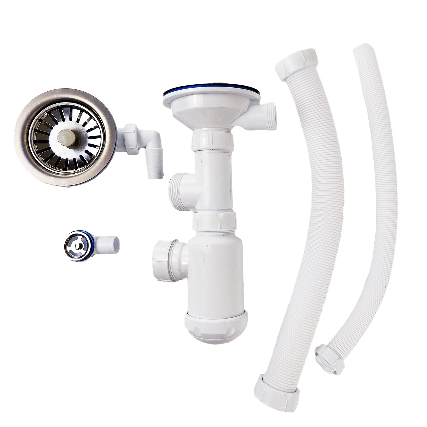 картинка Сифон двойной 3 ½” Санпласт GRAND 