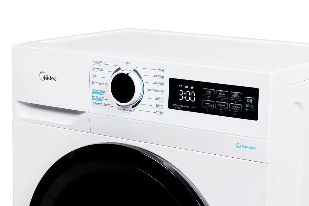 картинка Стиральная машина с паром Midea MF11712BS40/W 