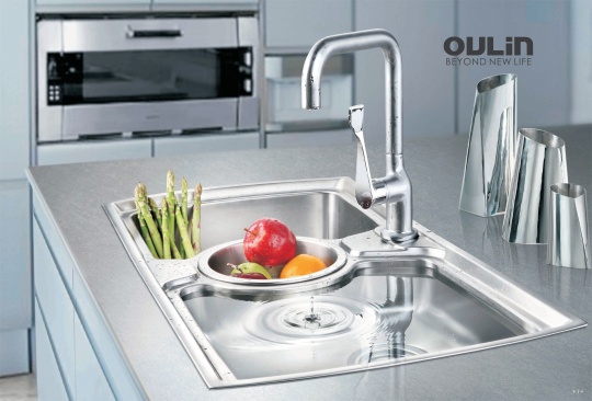 картинка Кухонная мойка Oulin OL-321 сатин 