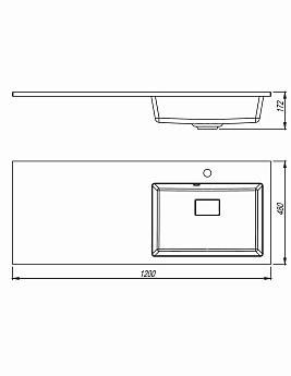 картинка Раковина Florentina АВАНТИ АВАНТИ 1200R 