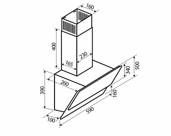 картинка Кухонная вытяжка Kuppersberg F 603 B 