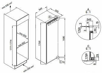 картинка Морозильная камера Hiberg FRB-30 NFW 