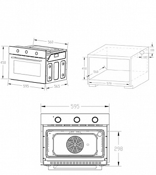 картинка |Discount| Электрический духовой шкаф Nordfrost HM 5060 B 