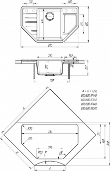 картинка Мойка для кухни Dr. Gans РИО-800 