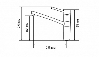 картинка Смеситель Gerdamix RIDO белый (DG-201) 