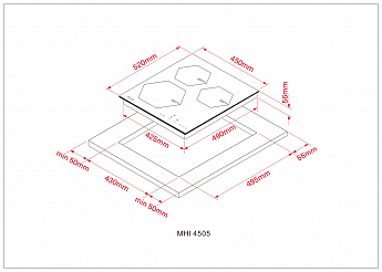 картинка Индукционная варочная панель Monsher MHI 4505 