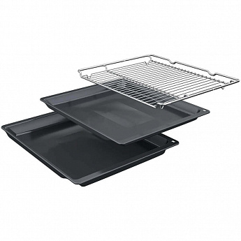 картинка Электрический духовой шкаф с функцией СВЧ Bosch HMG776NB1 черный 