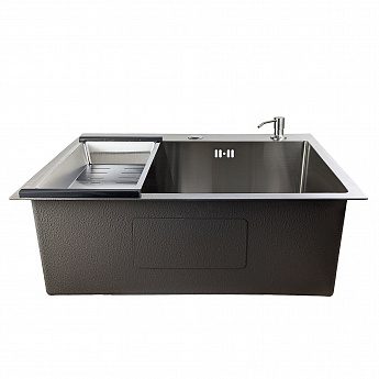 картинка Комплект мойка и смеситель Gerda 6045 S+SM.Satin 