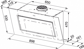 картинка Кухонная вытяжка наклонная Franke FMY PER PRO BK F90 