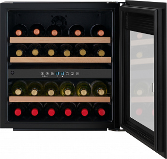 картинка Встраиваемый винный шкаф Weissgauff WWCI-36 DB Dual Zone 