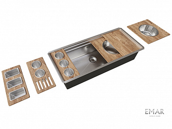 картинка Кухонная мойка Emar Pvd EMB-111 SATIN 