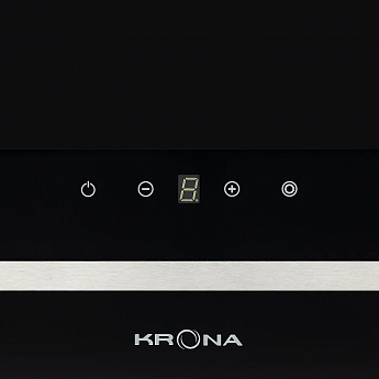 картинка Кухонная вытяжка Krona DOMENIKA 600 BLACK/INOX S 