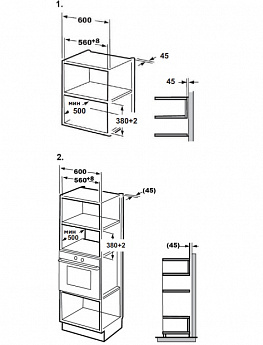 картинка Микроволновая печь встраиваемая Midea MI10257GW 