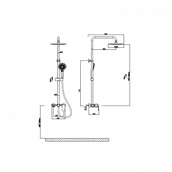 картинка Душевая система Oulin OL-HT-2306 