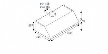 картинка Кухонная вытяжка Bertazzoni KU90PRO1XA 