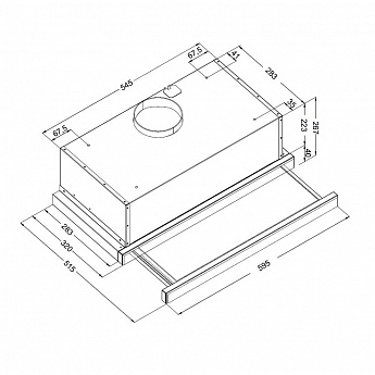 картинка Кухонная вытяжка Korting KHP 6975 GW 