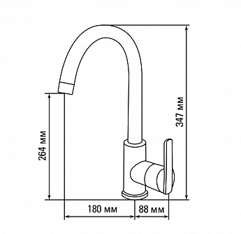 картинка Смеситель Gerdamix VIOLETA LITE SERIES (FL) 