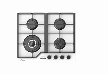 картинка Газовая варочная панель Midea MG697TTGW белая  картинка Газовая варочная панель Midea MG697TTGW белая