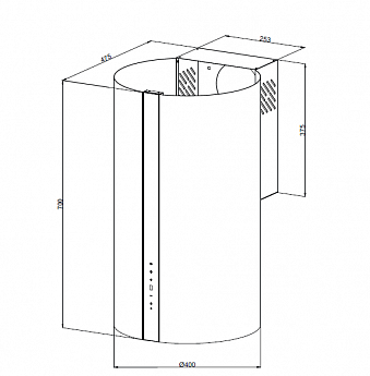 картинка Кухонная вытяжка Kuppersberg VORTEX GW 