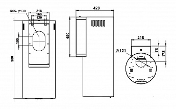 картинка Кухонная вытяжка Weissgauff TUBUS 900 PB BL 